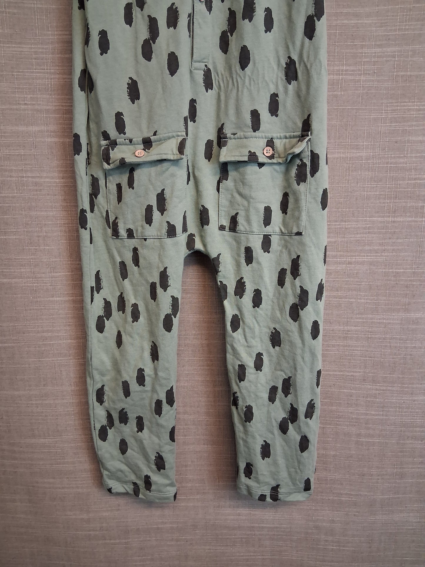 Next Boys Green Spotty Jersey Sleeveless Romper Age 4-5 Years