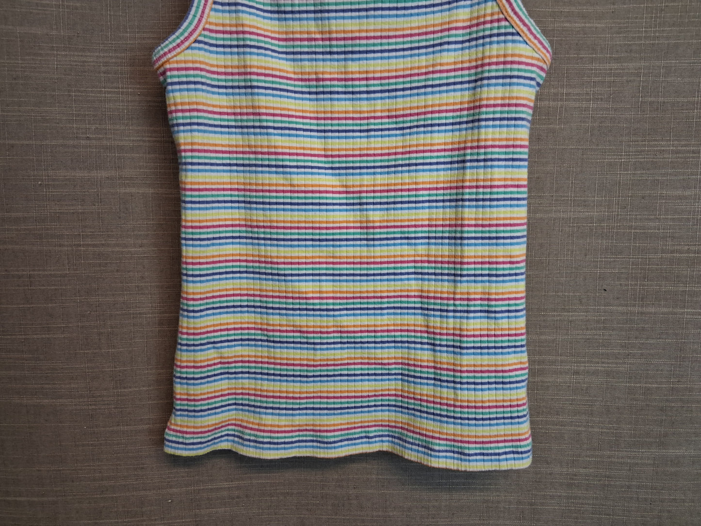 Next Girls Multicolour Striped Vest Tank Top Age 11 Years