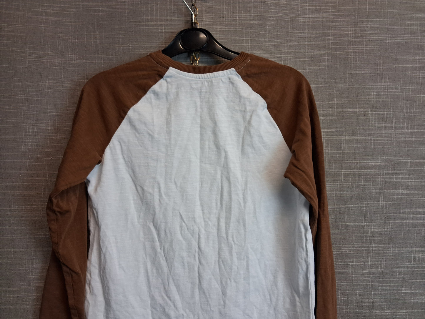 TU Boys Skater Style Long Sleeve T-Shirt Age 9 Years White Brown
