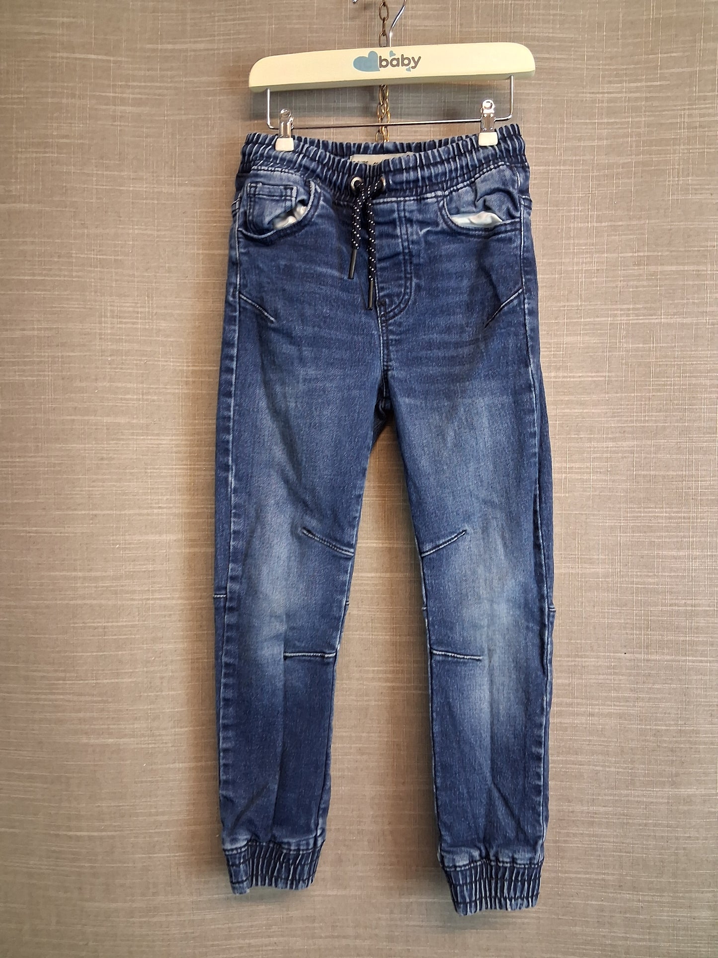 Primark Boys Cuff Jogger Jeans Blue Age 6-7 Years