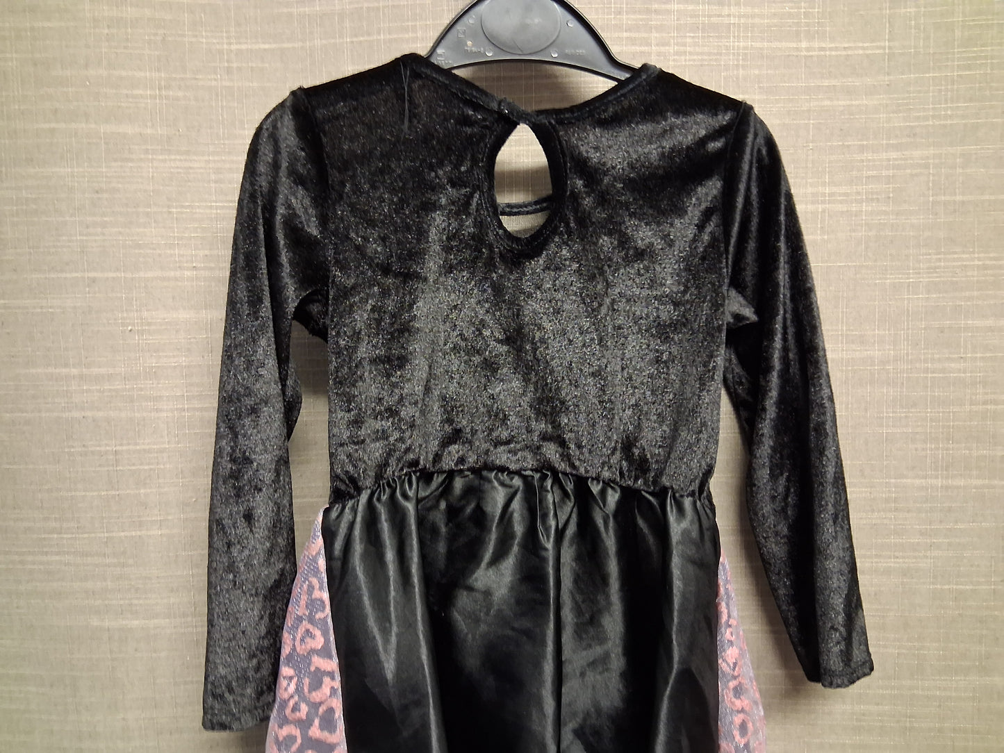 Morrisons Girls Halloween Cat Theme Dress Age 3-4 Years