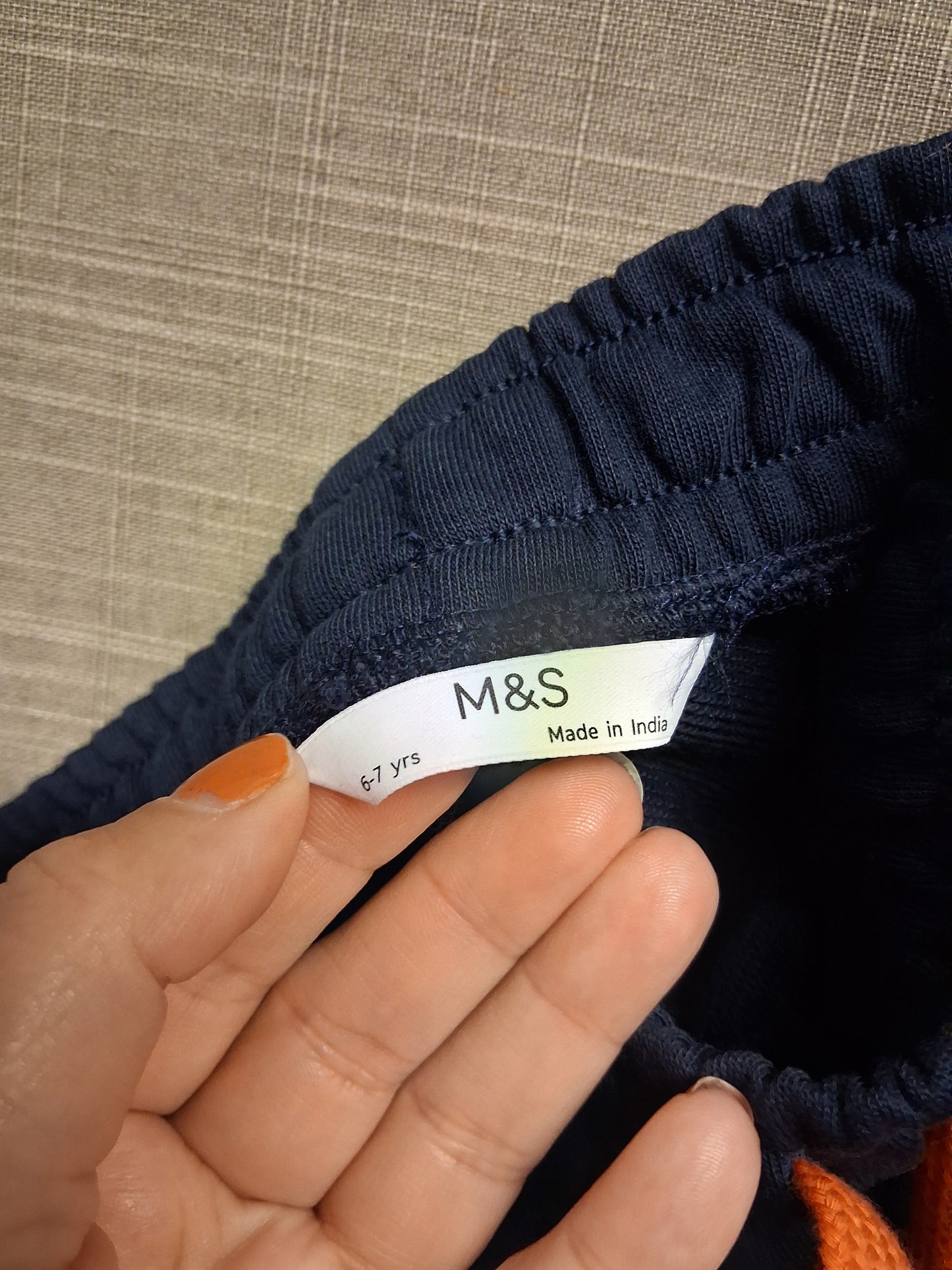 Marks & Spencer Navy Blue Jersey Shorts Dinosaur Theme Age 6-7 Years