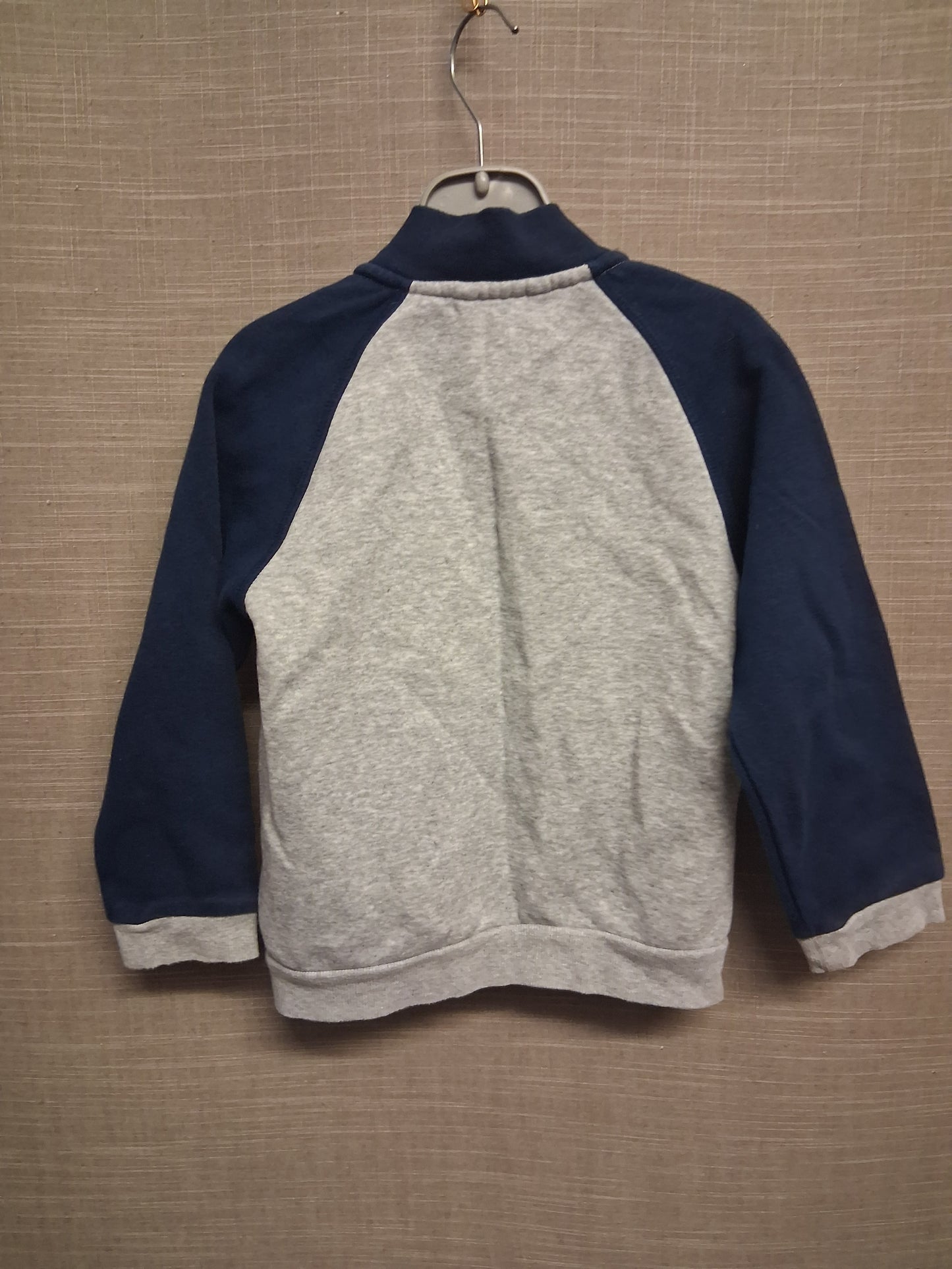 Adidas Boys Full Zip Jacket Grey Navy Age 2-3 Years