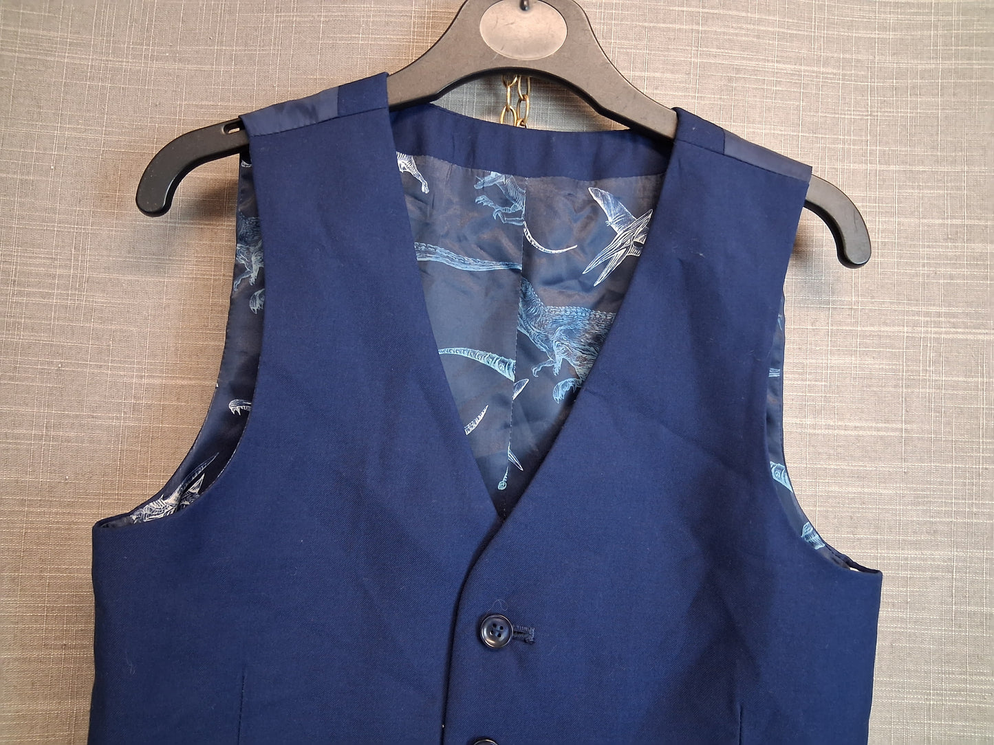 TU Boys Navy Blue Waistcoat Age 11 Years