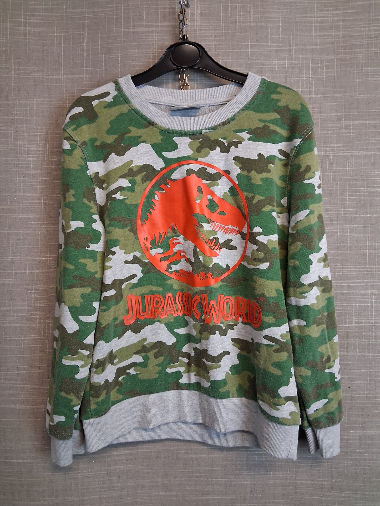 George Boys Jurassic World Camouflage Sweater Age 9-10 Years