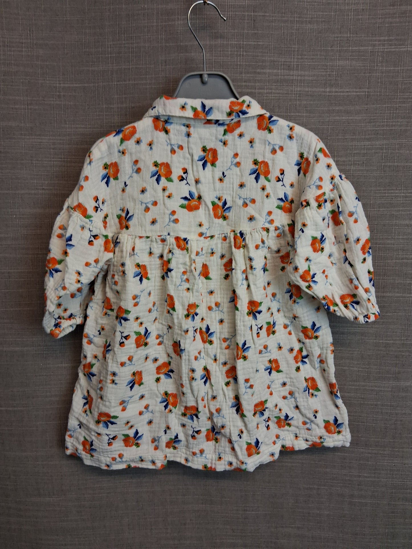 Next Girls Cream Floral Dress Age 12-18 Months