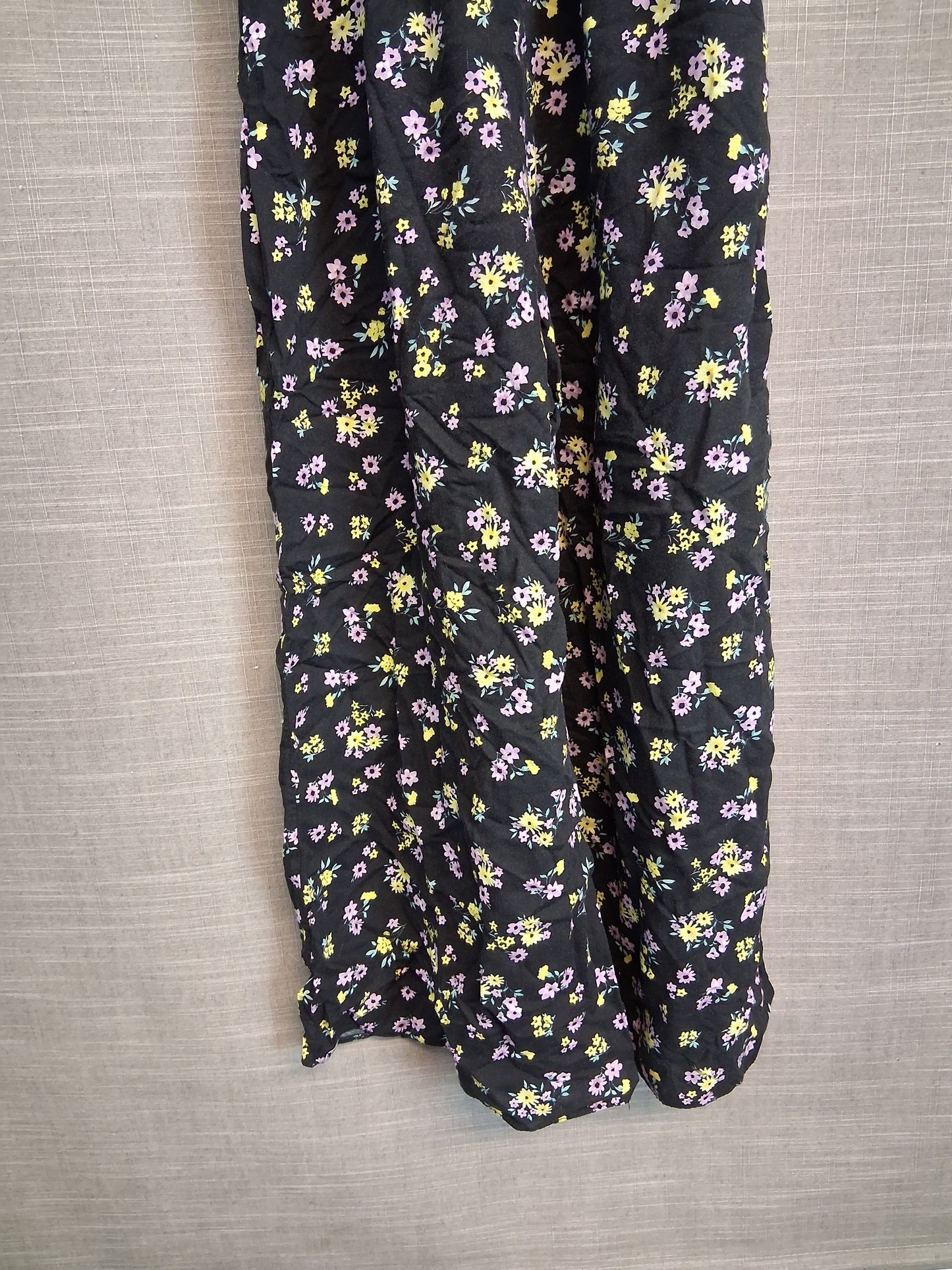 New Look Girls Black Floral Dress Age 13 Years