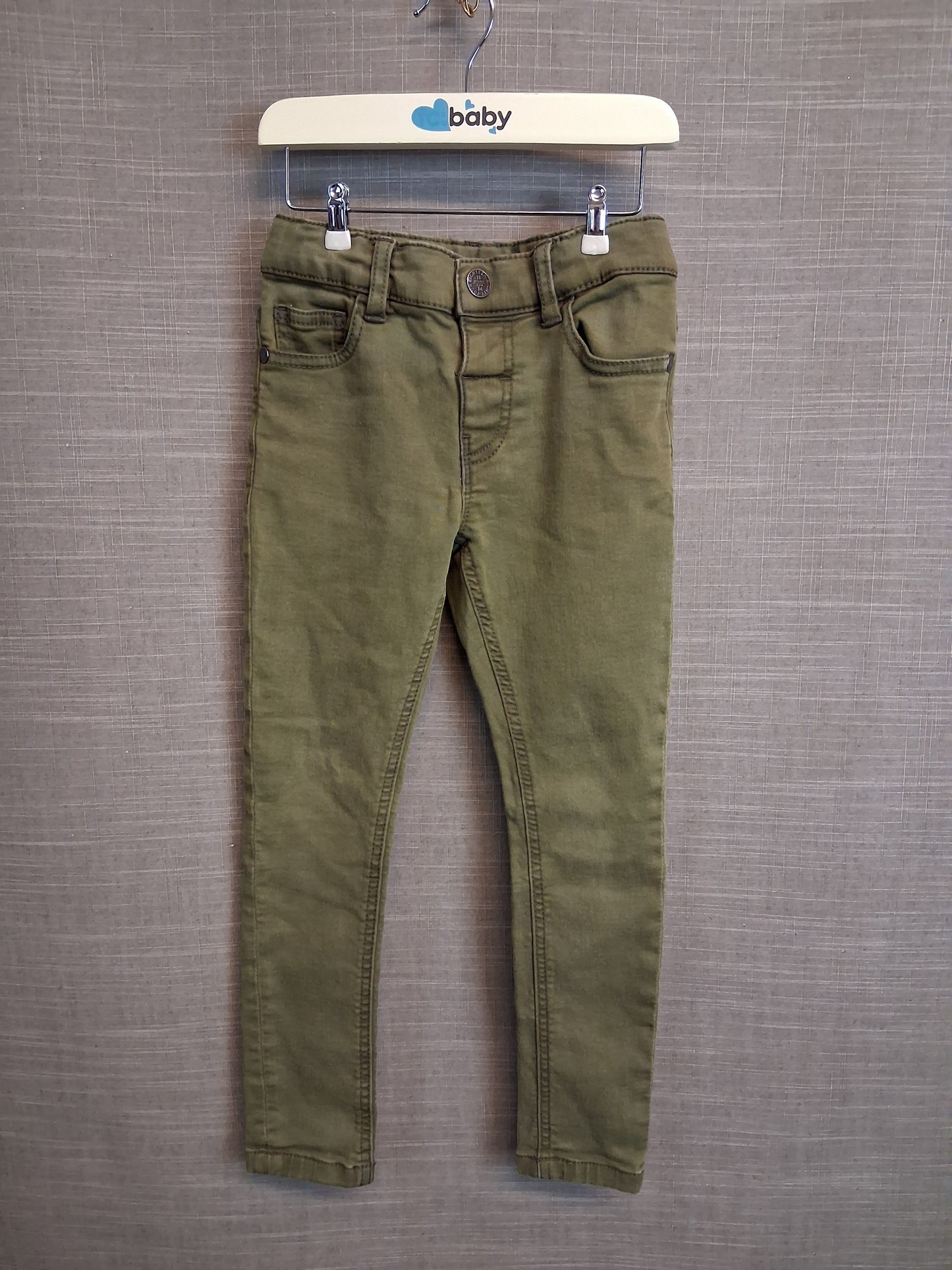 Marks & Spencer Boys Khaki Jeans Age 4-5 Years