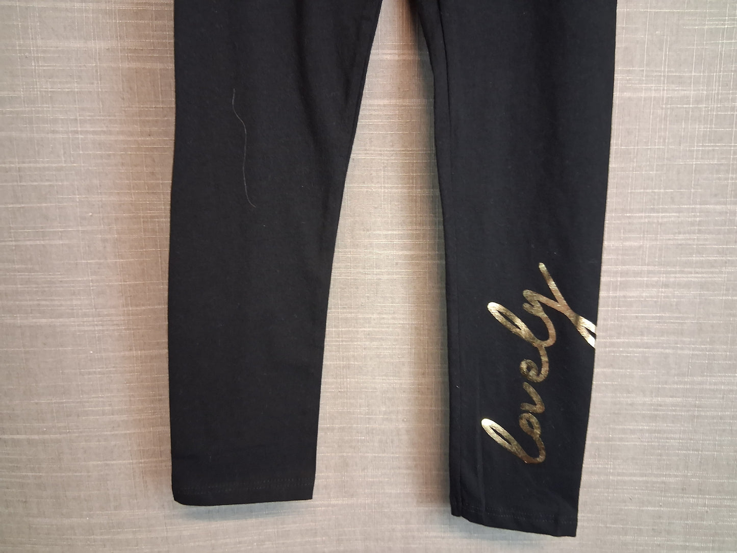 River Island Girls Black Leggings Jersey Age 7-8 Years