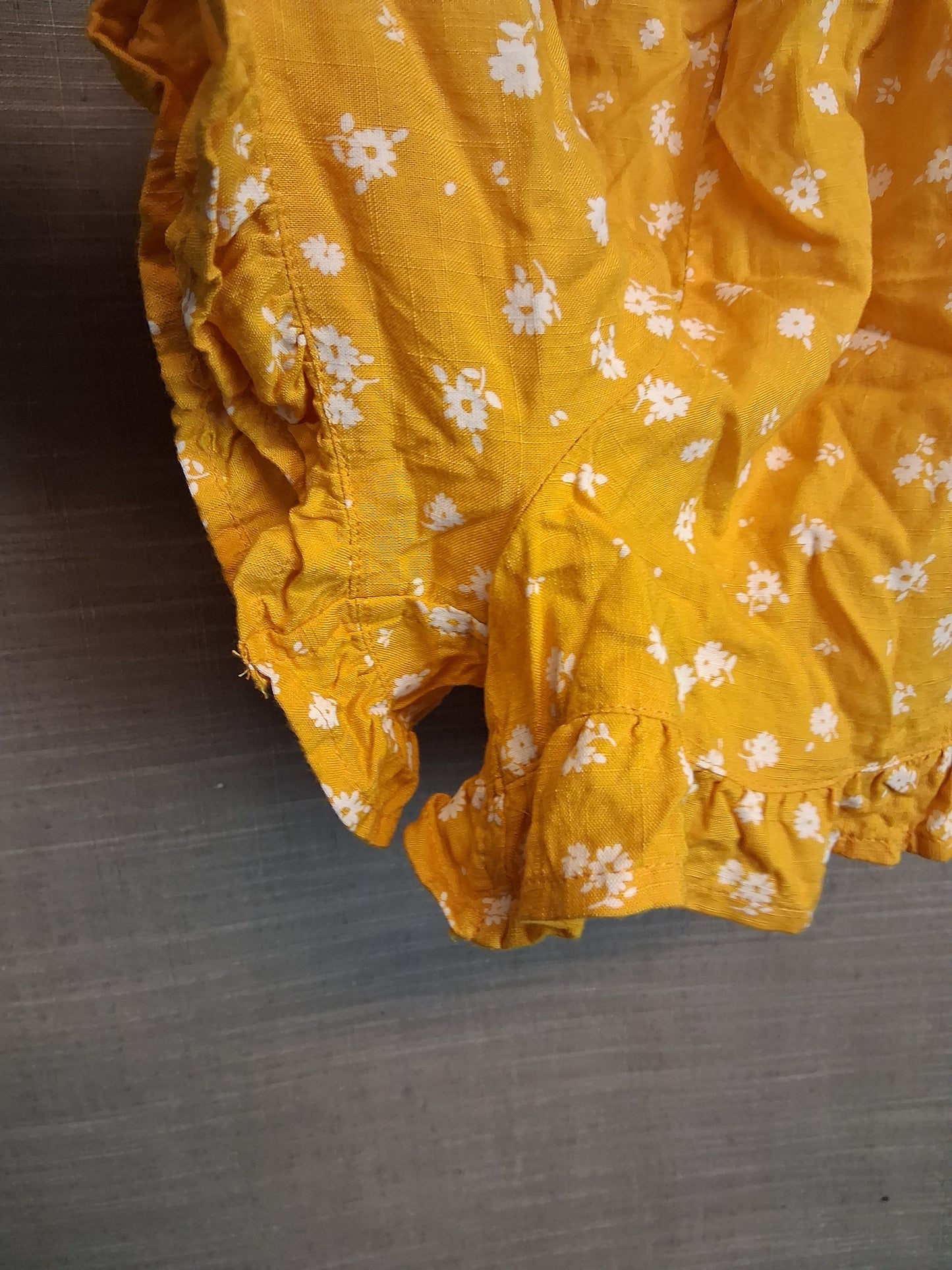Matalan Yellow Floral Off the Shoulder Playsuit 10 Years