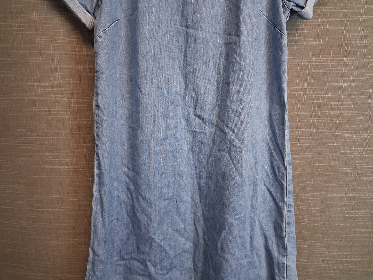 Next Girls Denim Blue A Line Dress Age 12 Years Short Sleeve