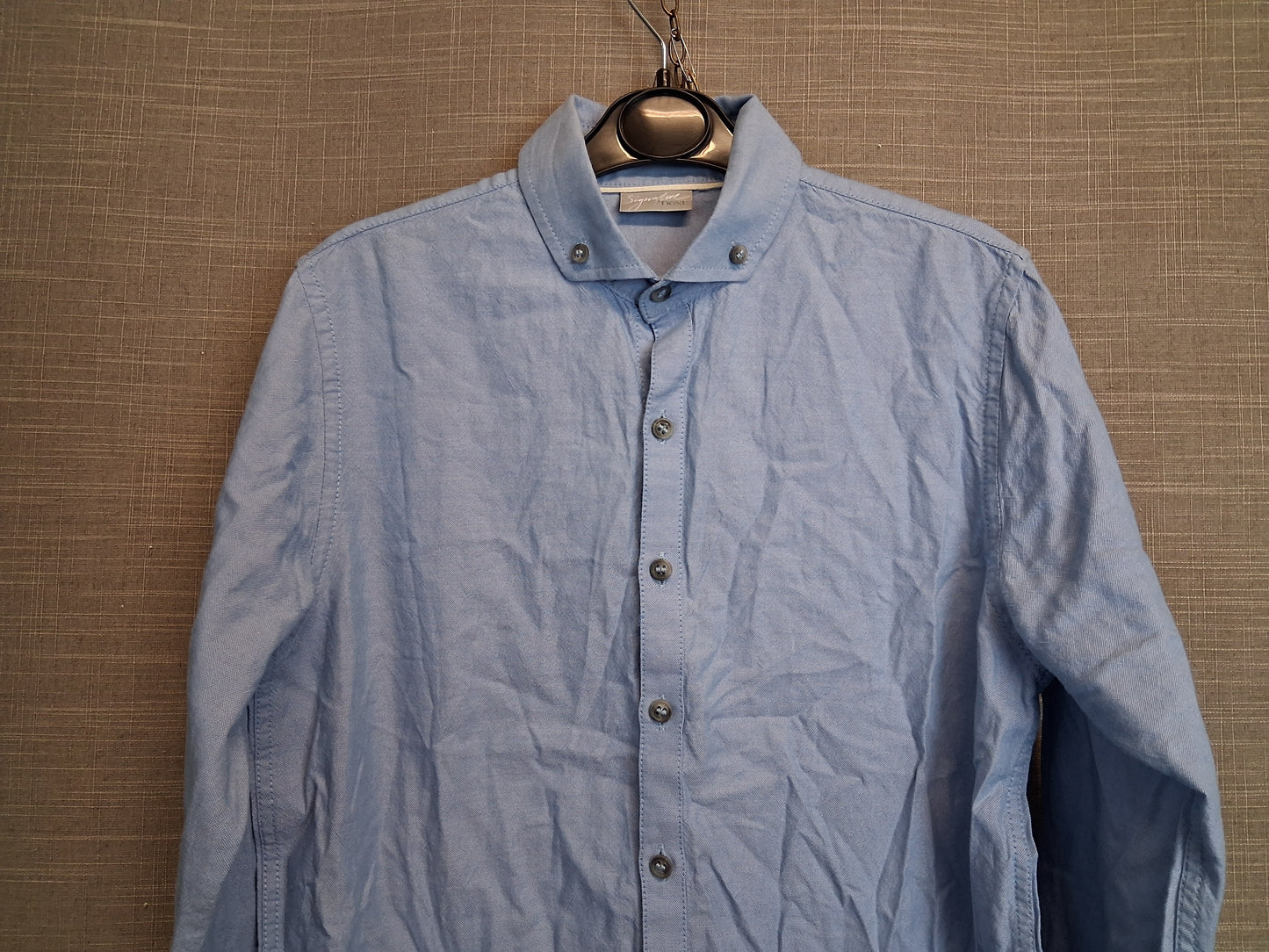 Next Boys Blue Chambray Long Sleeve Shirt Age 11 Years