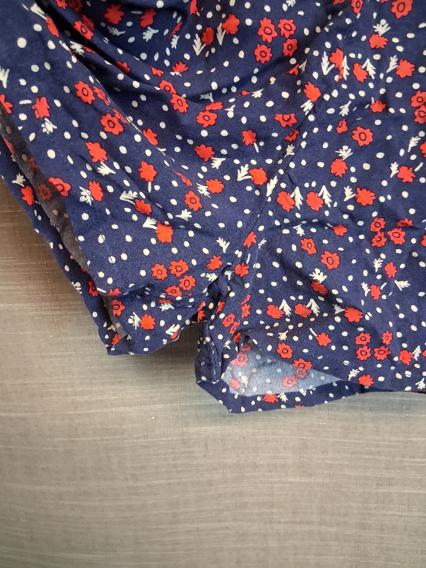 Next Blue Red Floral 2 Piece Outfit Top and Shorts Age 11 Years
