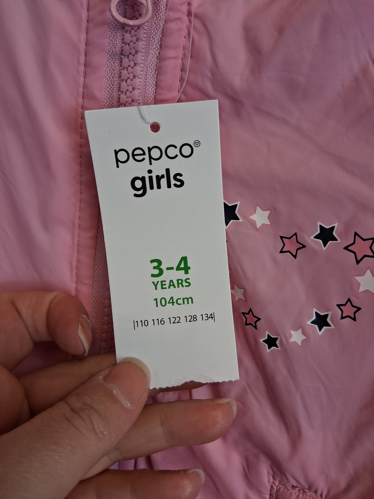 Pep&Co Girls Pink Bomber Jacket Age 3-4 Years New