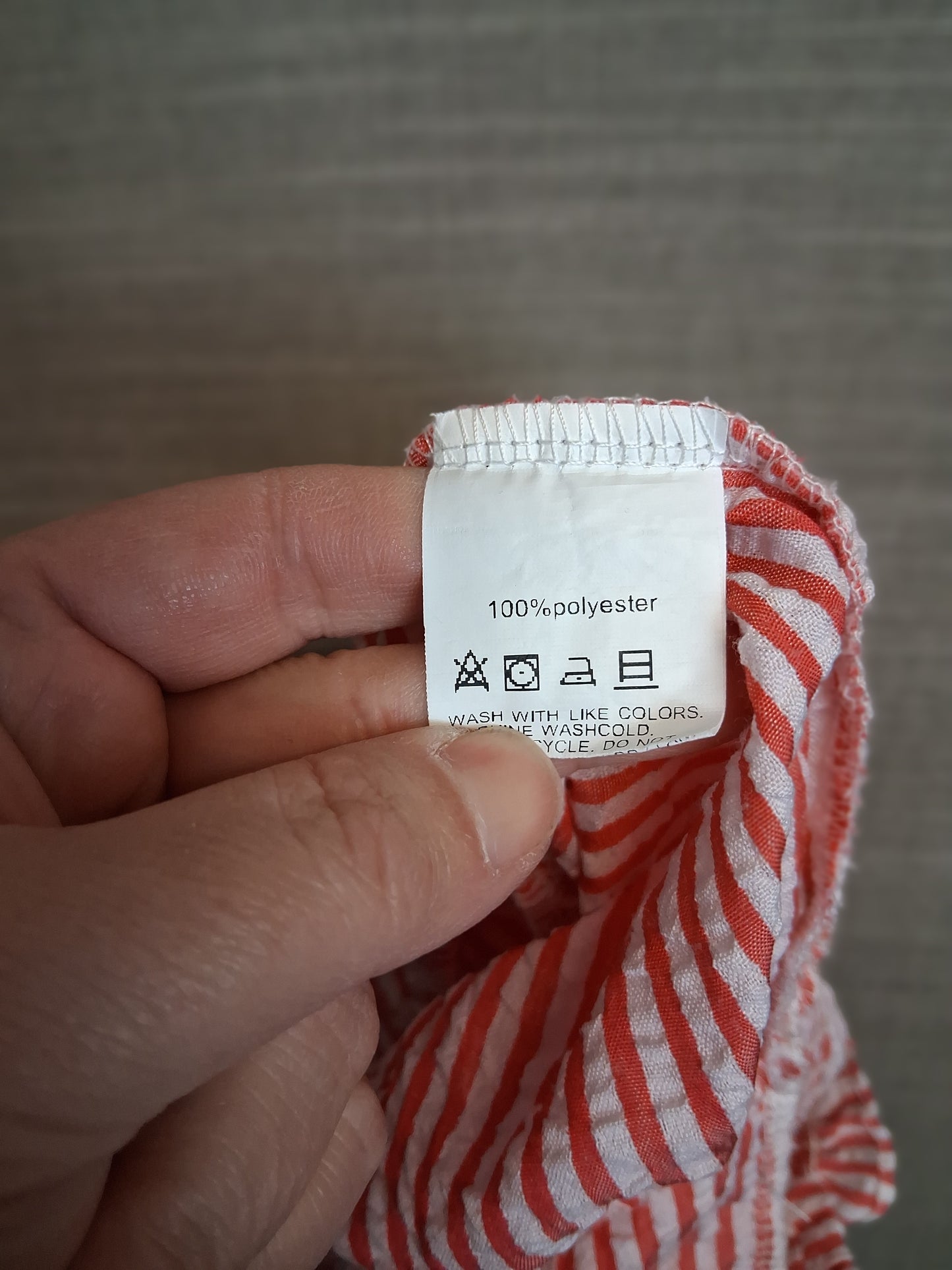 Shein Girls Red White Stripe Romper Age 2 years