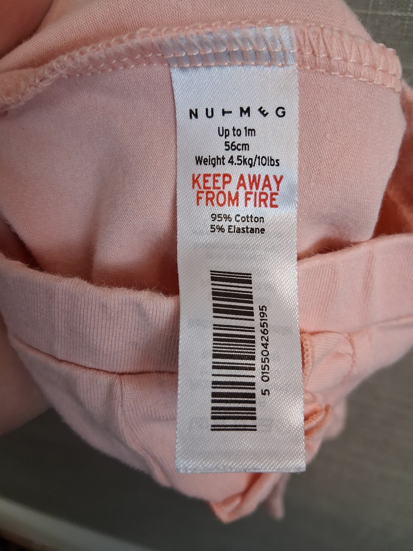 Nutmeg Girls Pink Leggings Age Tiny Baby Embroidered