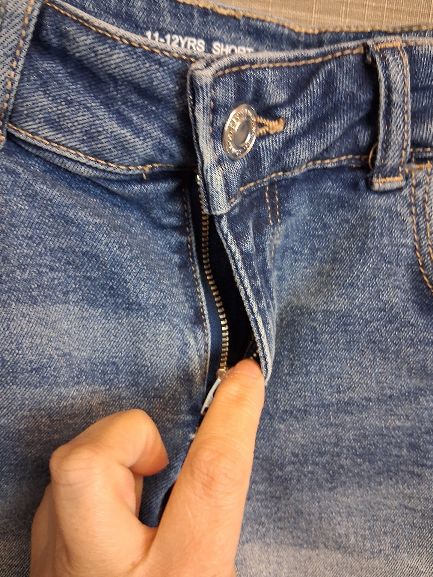 Primark Girls Denim Shorts Age 11-12 Years