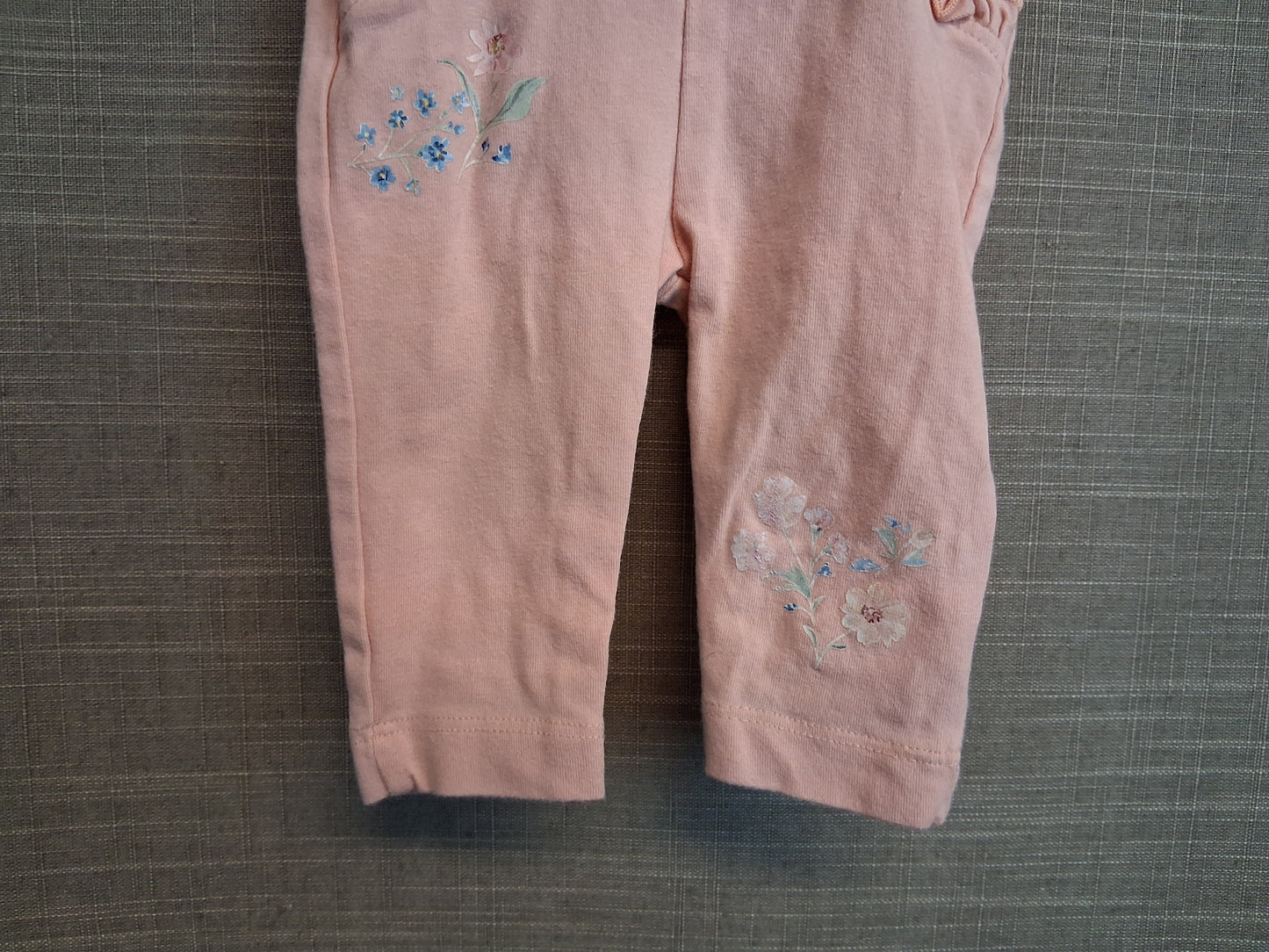 Nutmeg Girls Pink Leggings Age Tiny Baby Embroidered