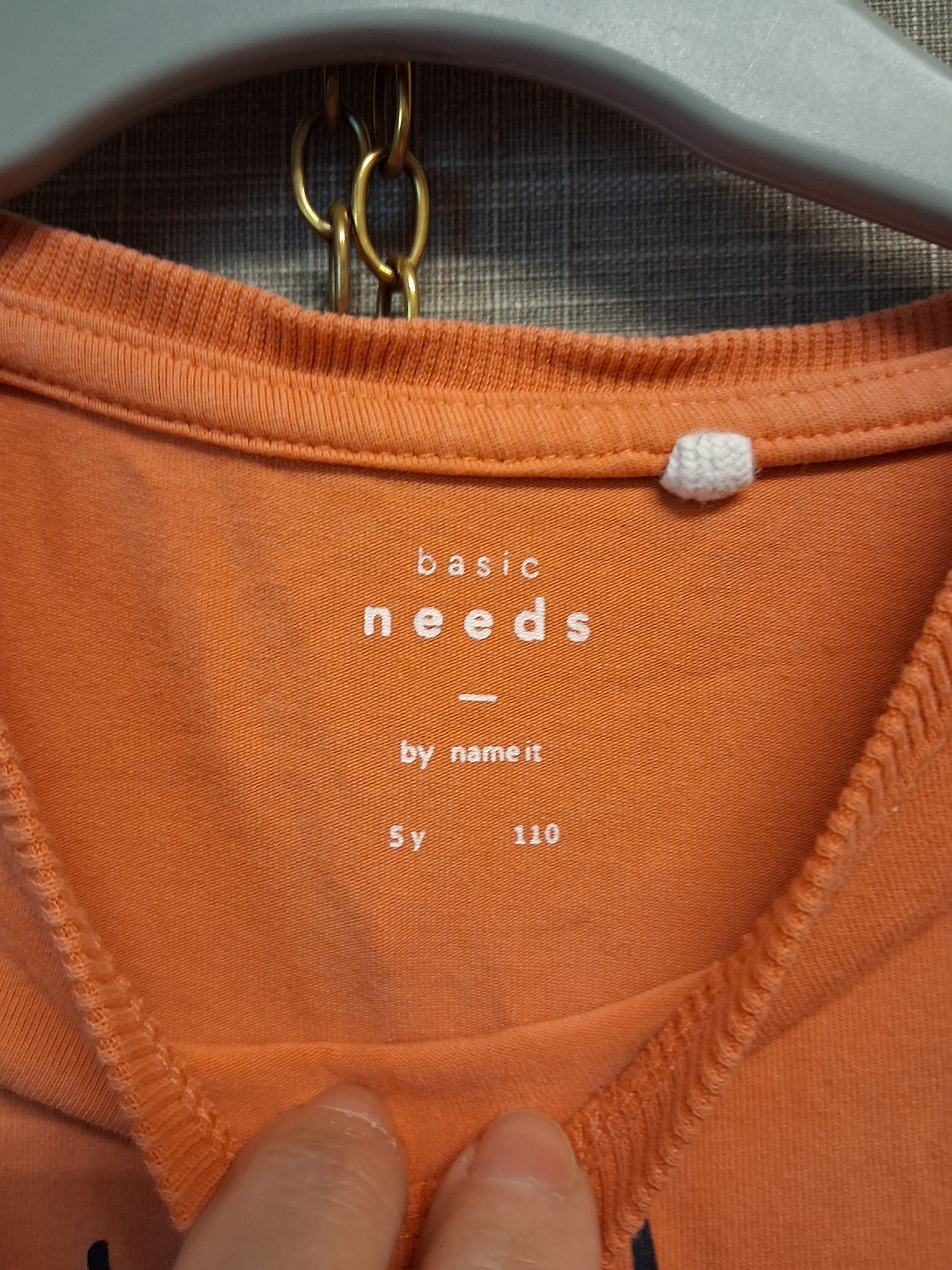 Name It Boys Orange Short Sleeve T-Shirt Age 5 Years