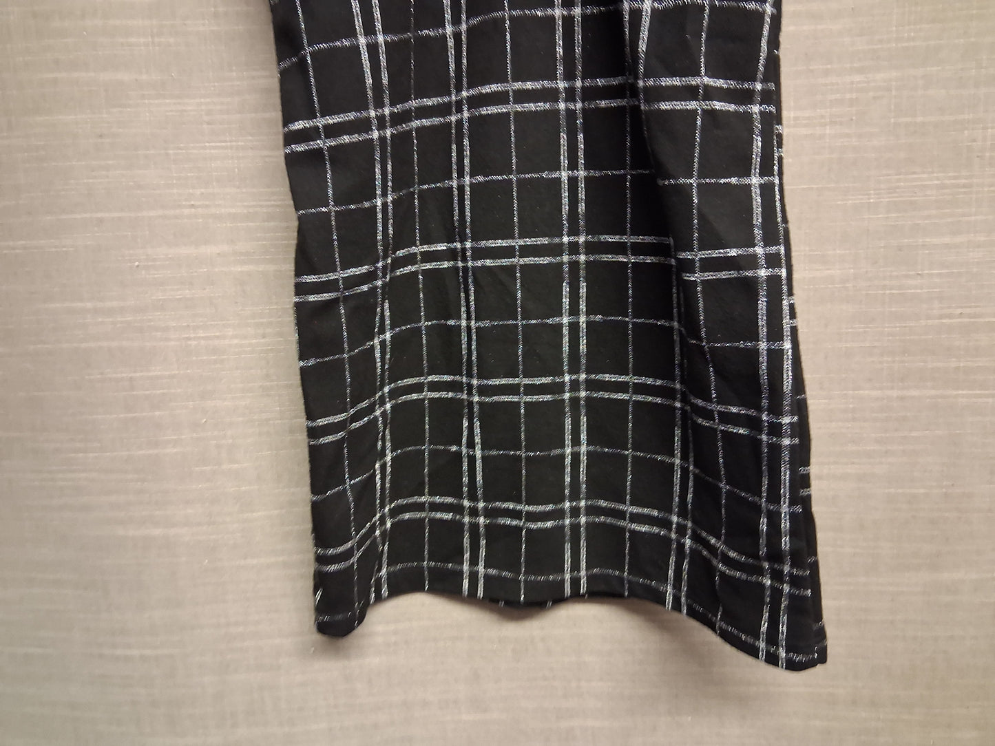 George Girl Pinafore Dress Black Check Age 8-9 Years