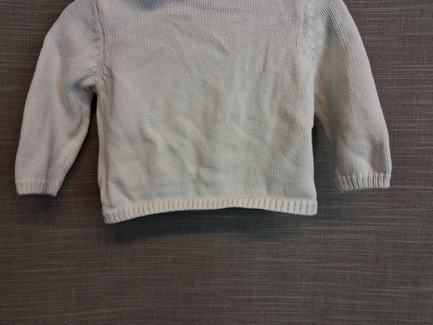 Next Girls Cotton Knitted Bunny Theme Cardigan Age 0-3 Months