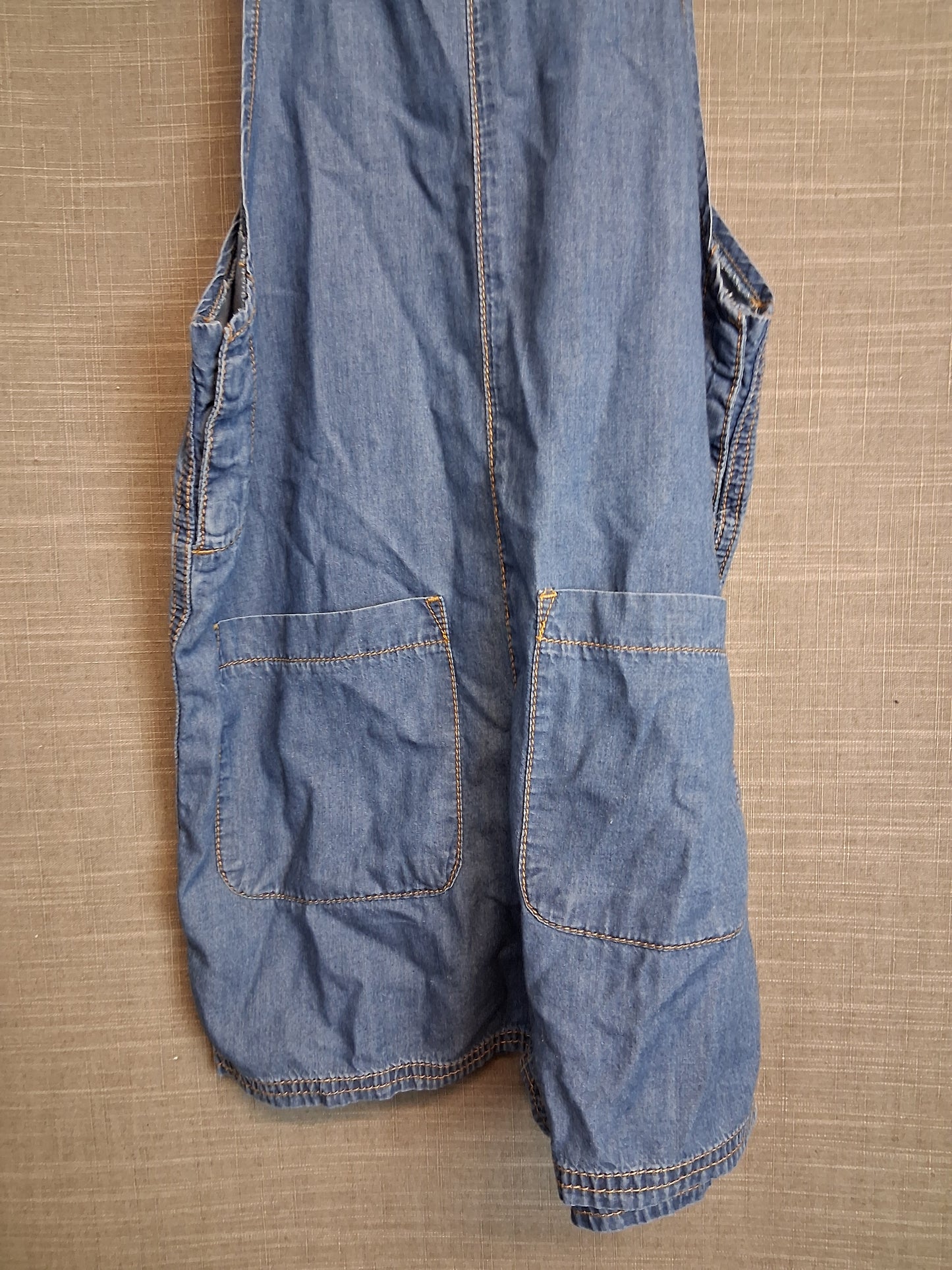 Little Paul & Joe Denim Dungaree Shorts Age 14 Years Small Fit