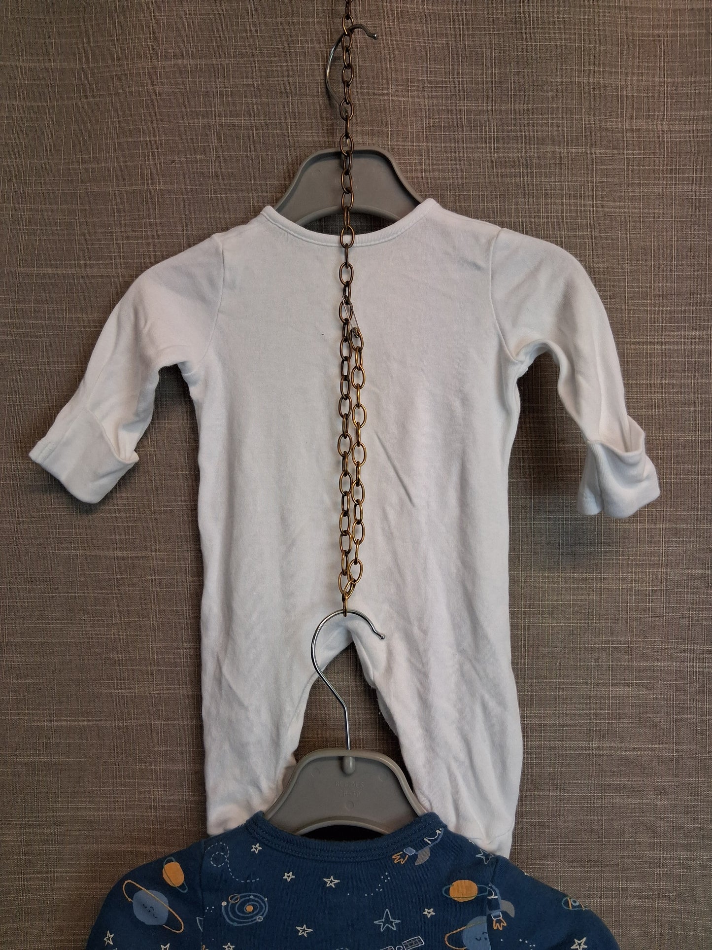 Tiny Baby Sleepsuit Rompers x 2 Jersey