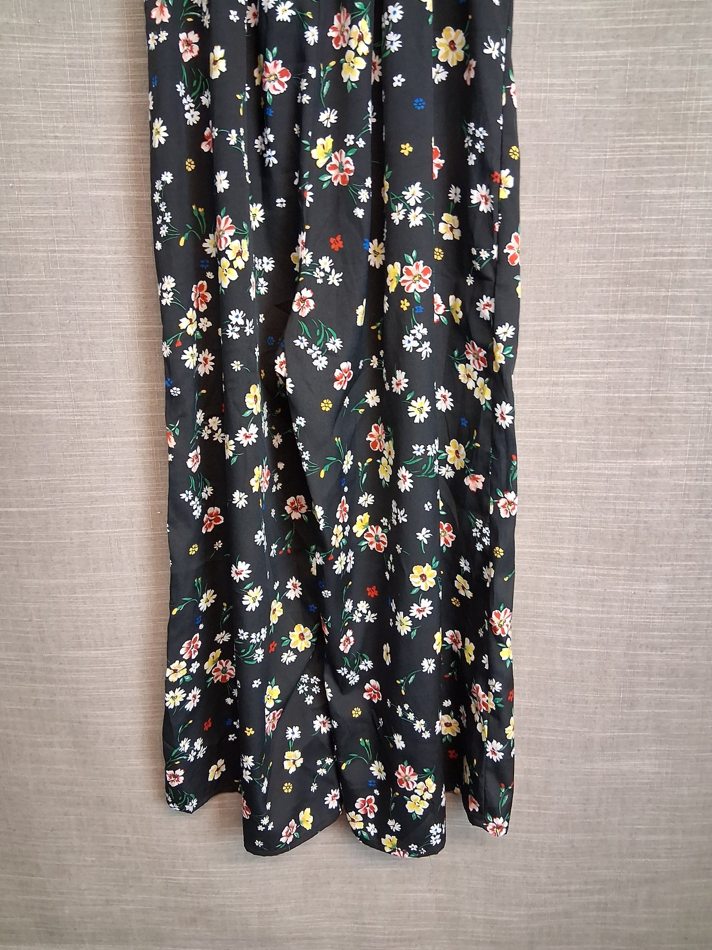 New Look Girls Black Floral Jumpsuit Lightweight Age 13 Years