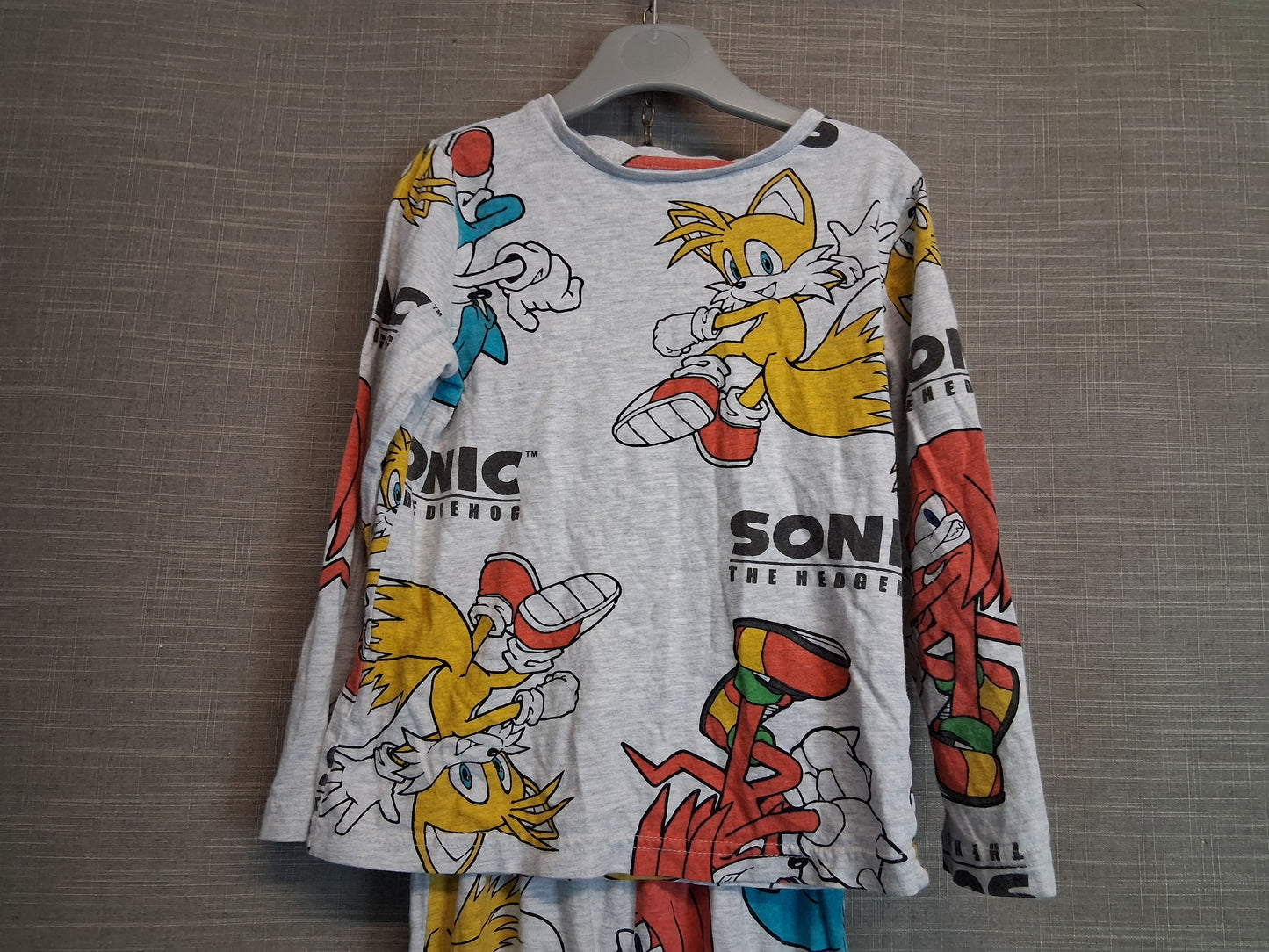 TU Boys Sonic The Hedgehog Pyjamas PJs Set Age 4-5 Years