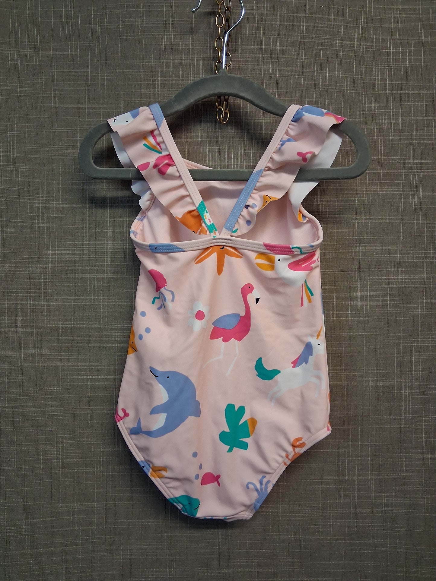 Marks and Spencer Pink Animals Swimsuit One Piece Age 2-3 Years