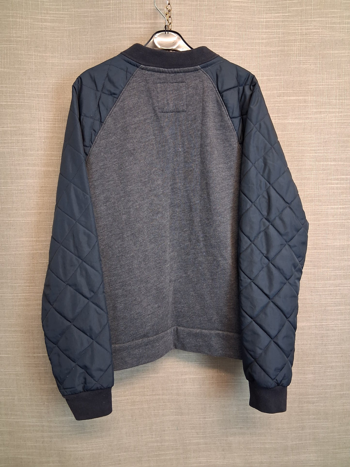 Abercrombie Kids Boys Blue Full Zip Jacket Quilted Sleeve Age 13-14 Years