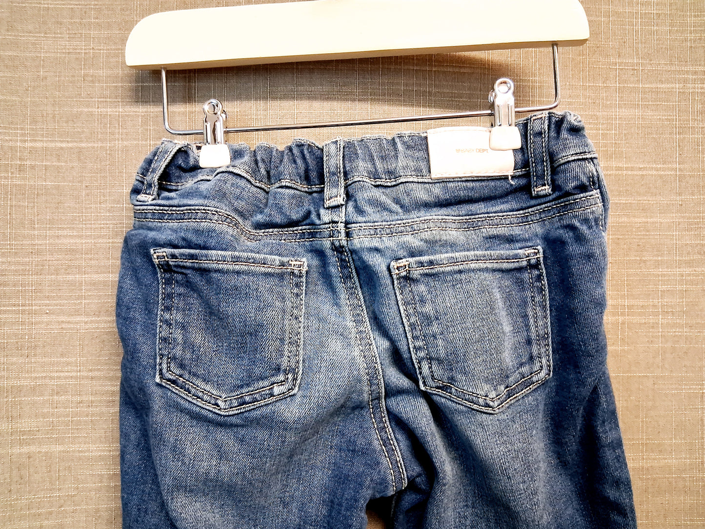 H&M Girls Blue Denim Jeans Age 9-12 Months Lined