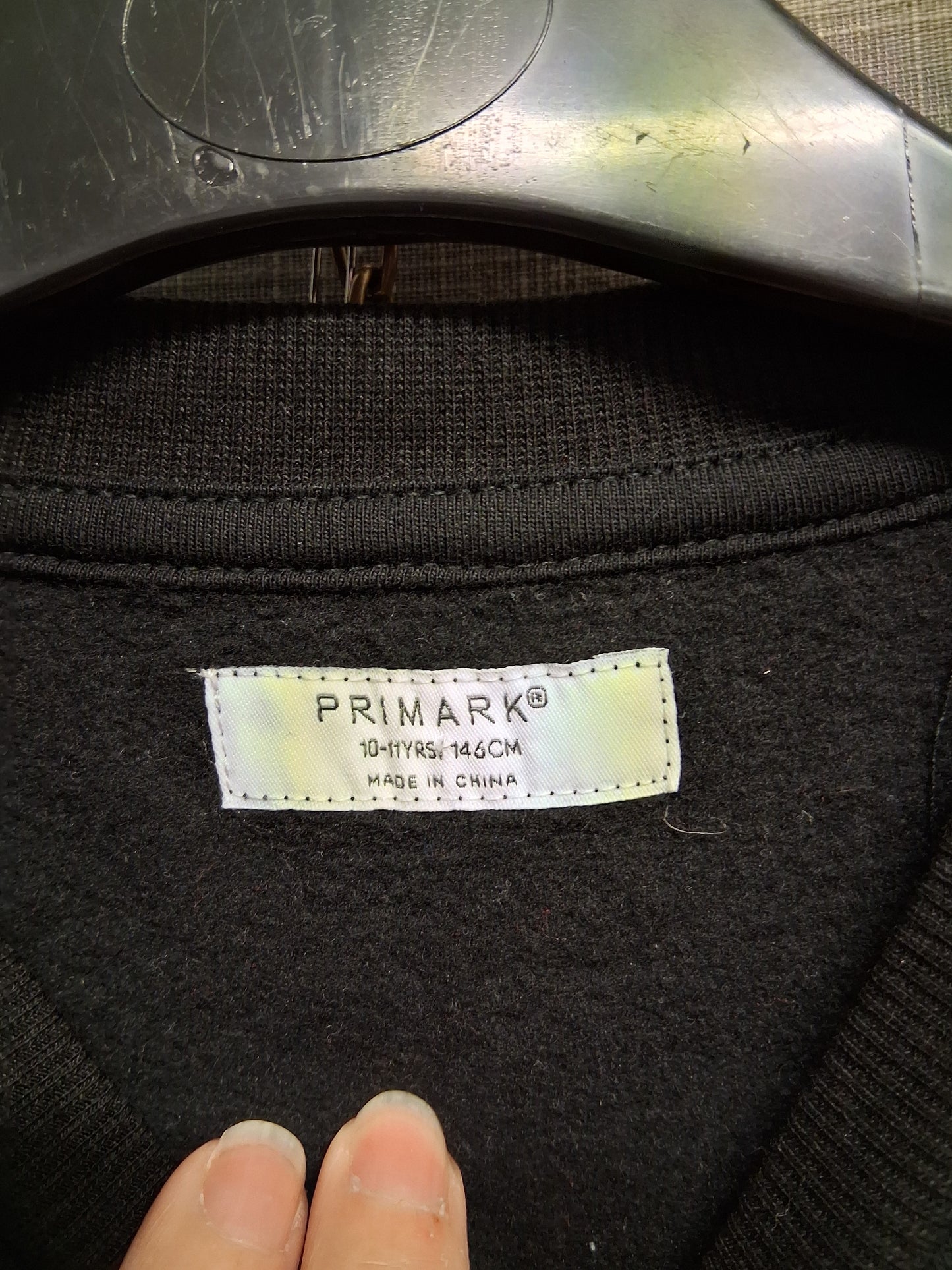 Primark Girls Black Purple Lightening Sweater Age 10-11 Years New