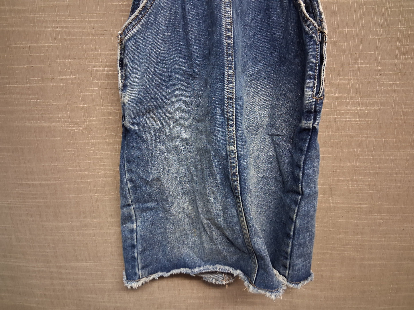 George Girls Blue Denim Pinafore Dress Age 7-8 Years