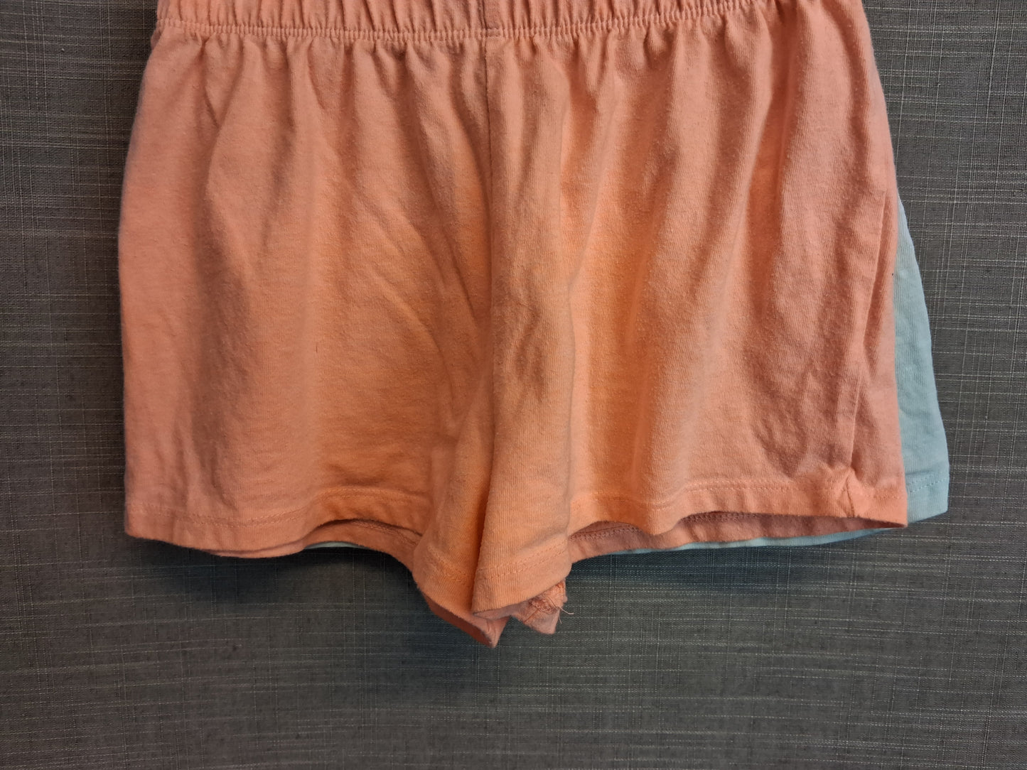Next Girls 2 Pairs Jersey Shorts Age 4-5 Years Neon Orange & Green