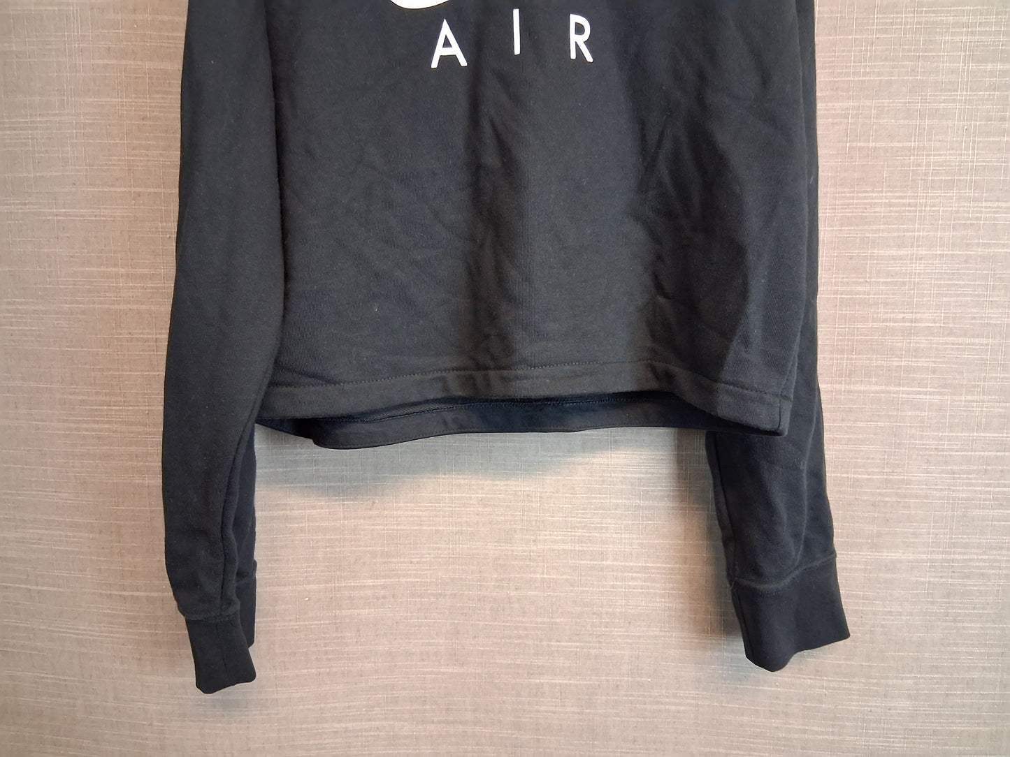 Nike Air Girls Hoodie Black Spellout Logo Age 12-13 Years
