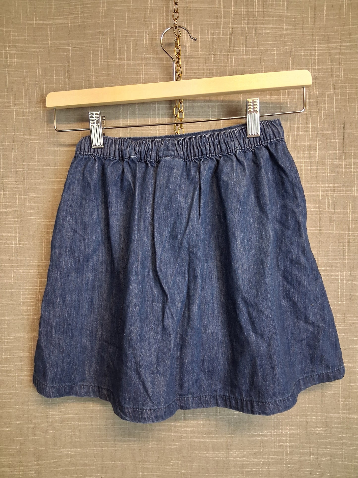 Next Girls Blue Denim Skirt Age 7-8 Years New
