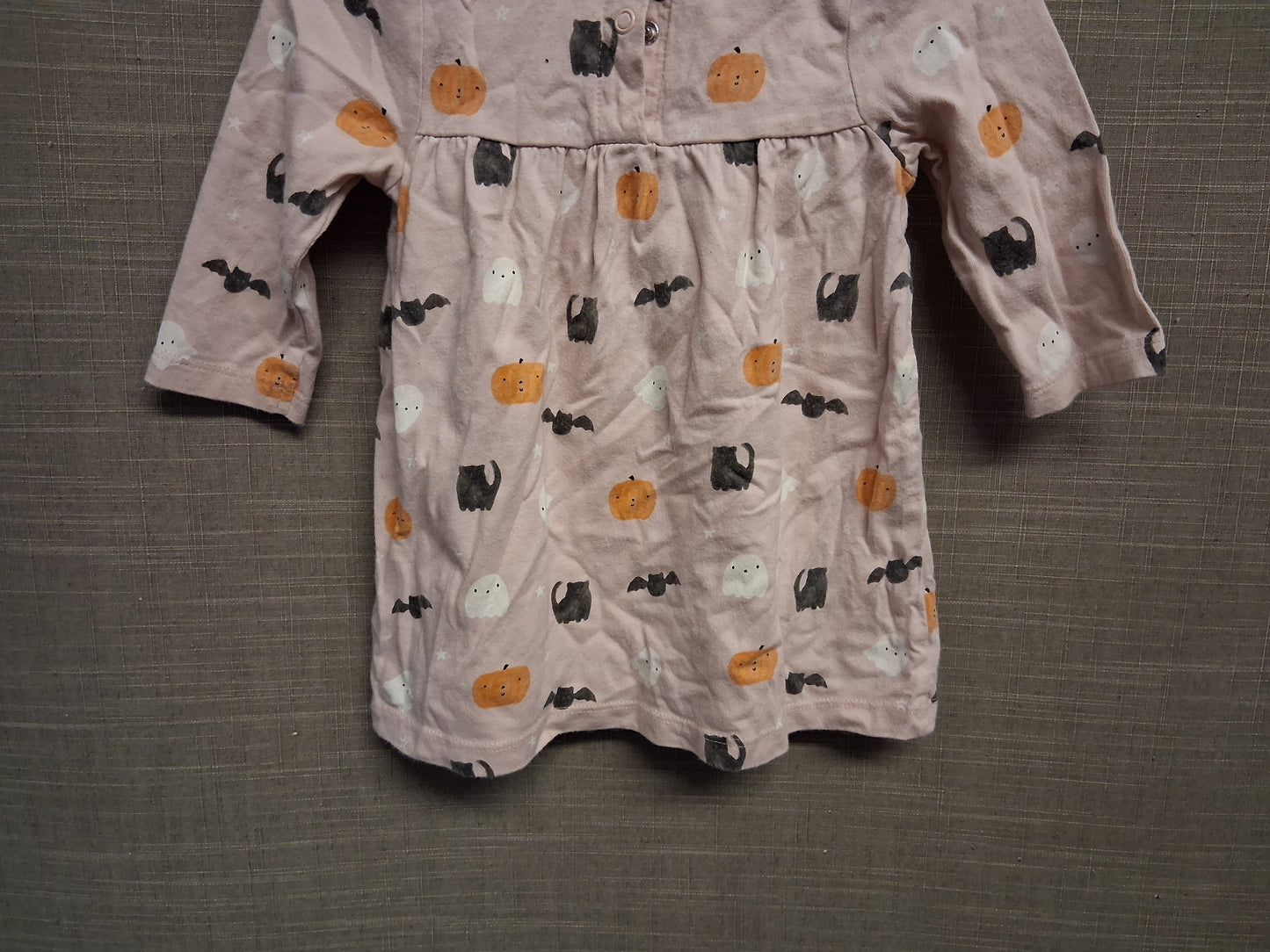 George Girls Halloween Pink Jersey A Line Dress Age 6-9 Months