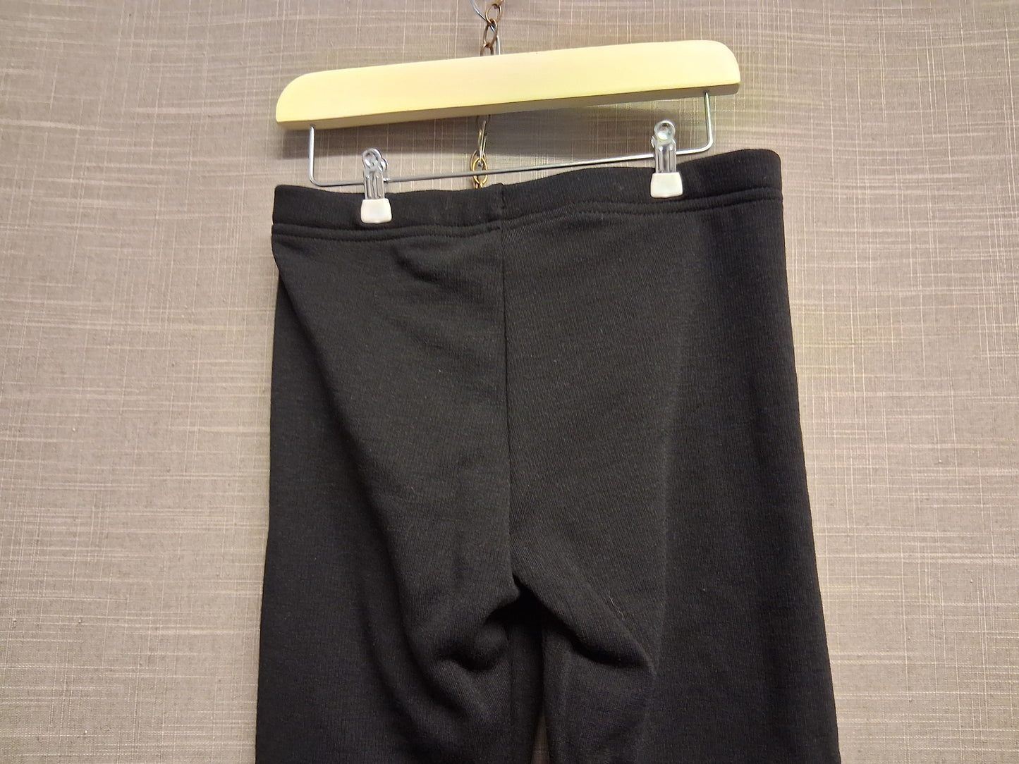 F&F Girls Black Lined Leggings Age 7-8 Years