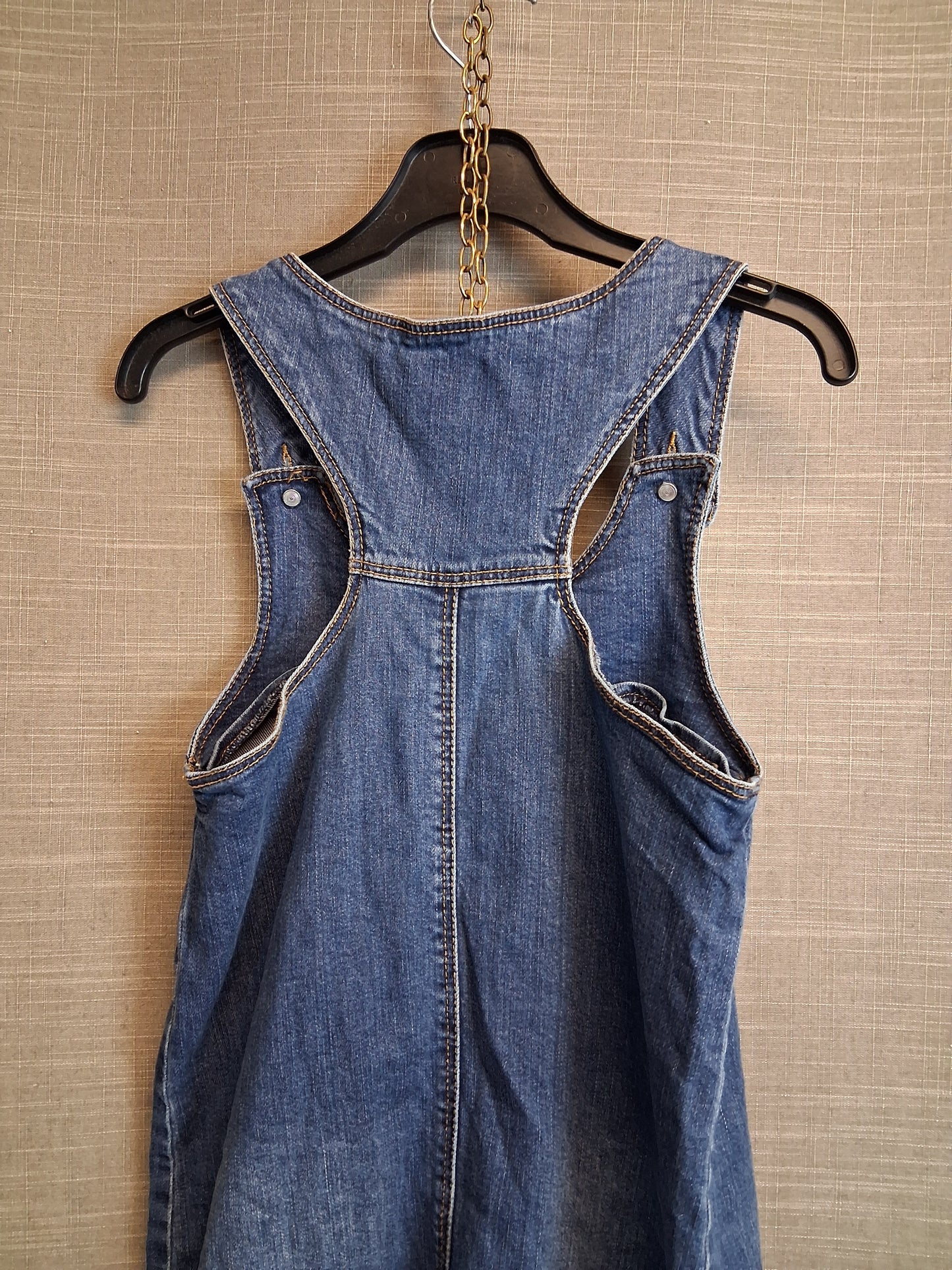 Joules Girls Blue Denim Pinafore Dress Age 11-12 Years