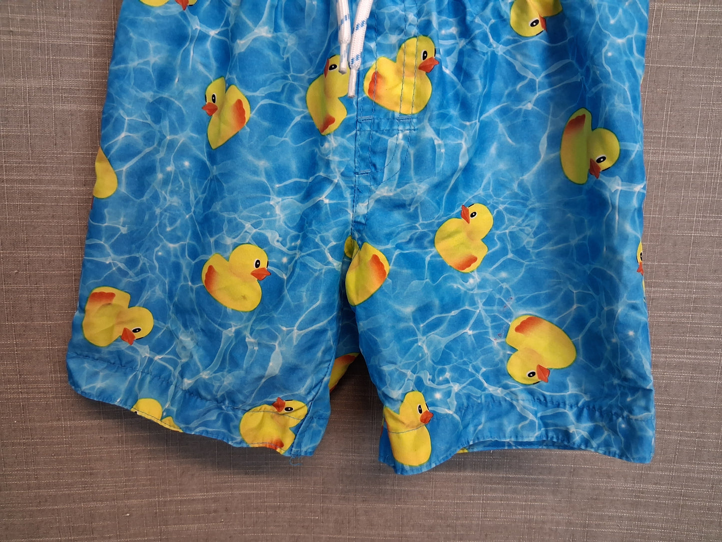 Primark Boys Swim Shorts Blue Duck Print Age 4-5 Years