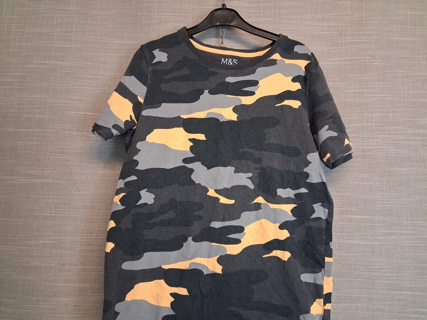 Marks and Spencer Boys Camouflage Pyjamas PJs 2 Piece set Summer Age 12-13 Years