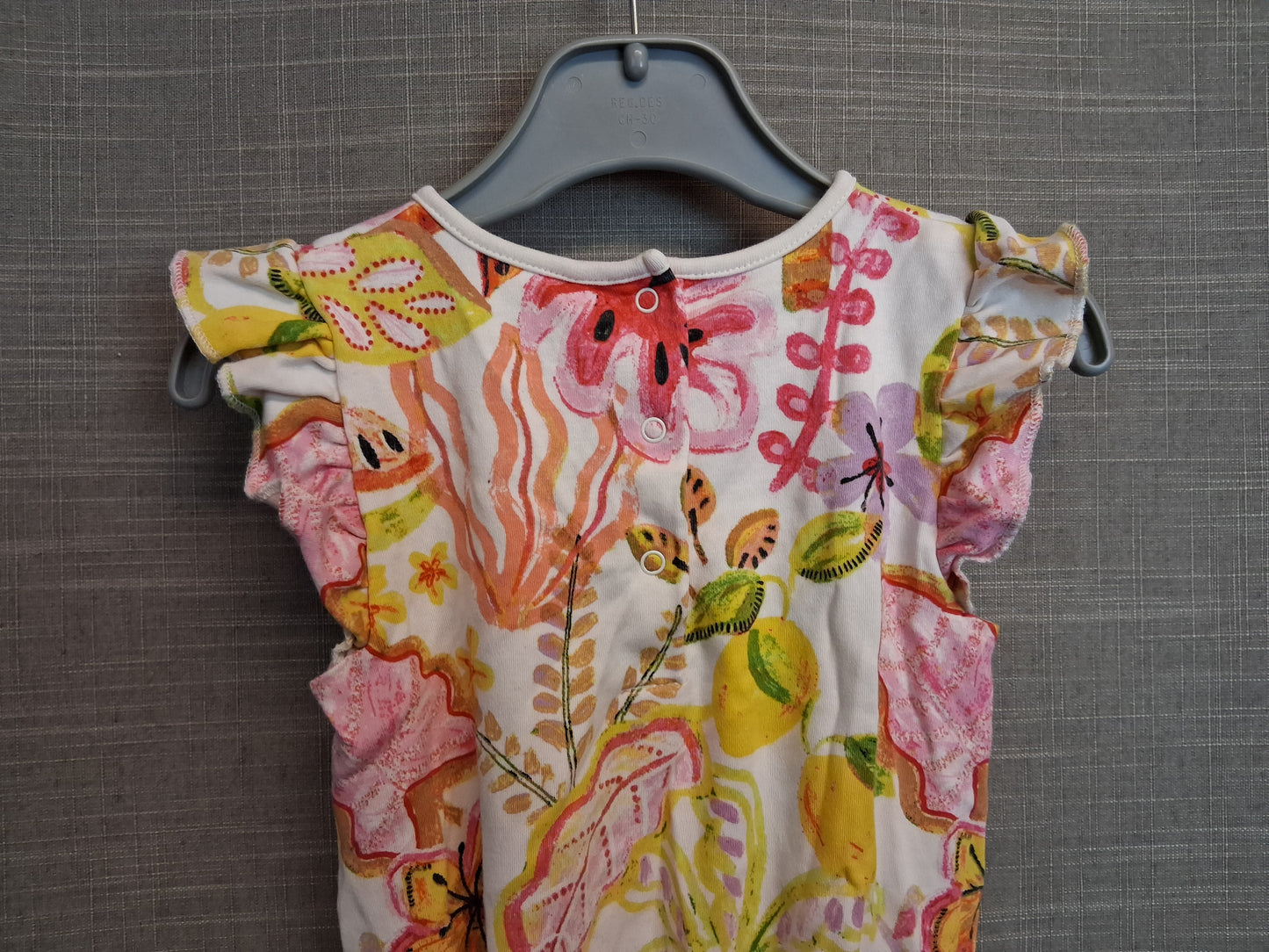 Next Girls Multicolour Floral Sleeveless Bodysuit Age 2-3 Years