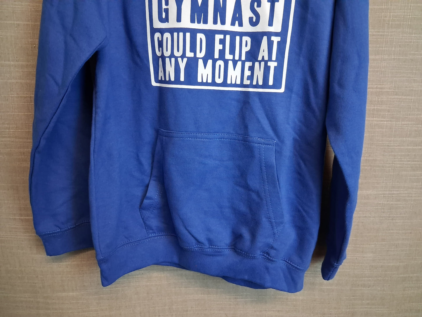 Just Hoods Girls Blue Hoodie Gymnastics Theme Age 12-13 Years NWOT