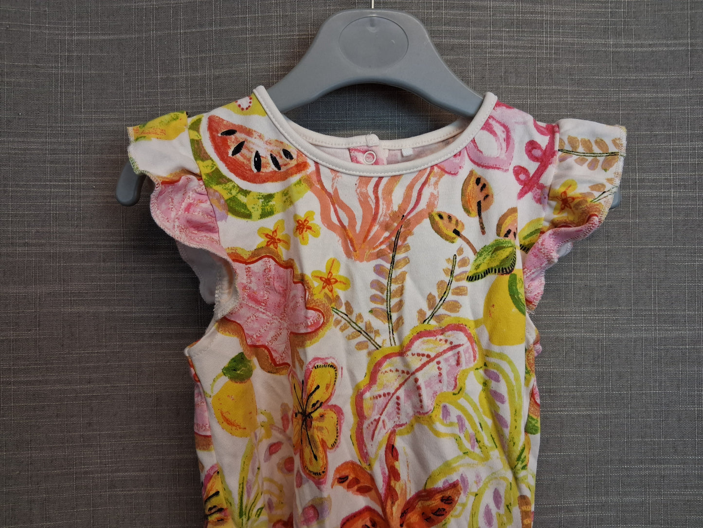 Next Girls Multicolour Floral Sleeveless Bodysuit Age 2-3 Years