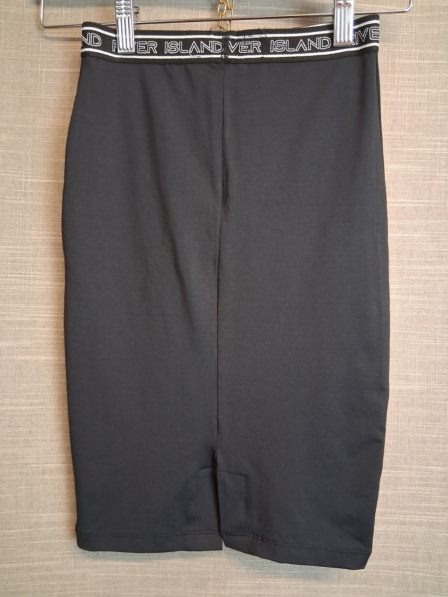 River Island Midi Skirt Black Stretch Age 5-6 Years