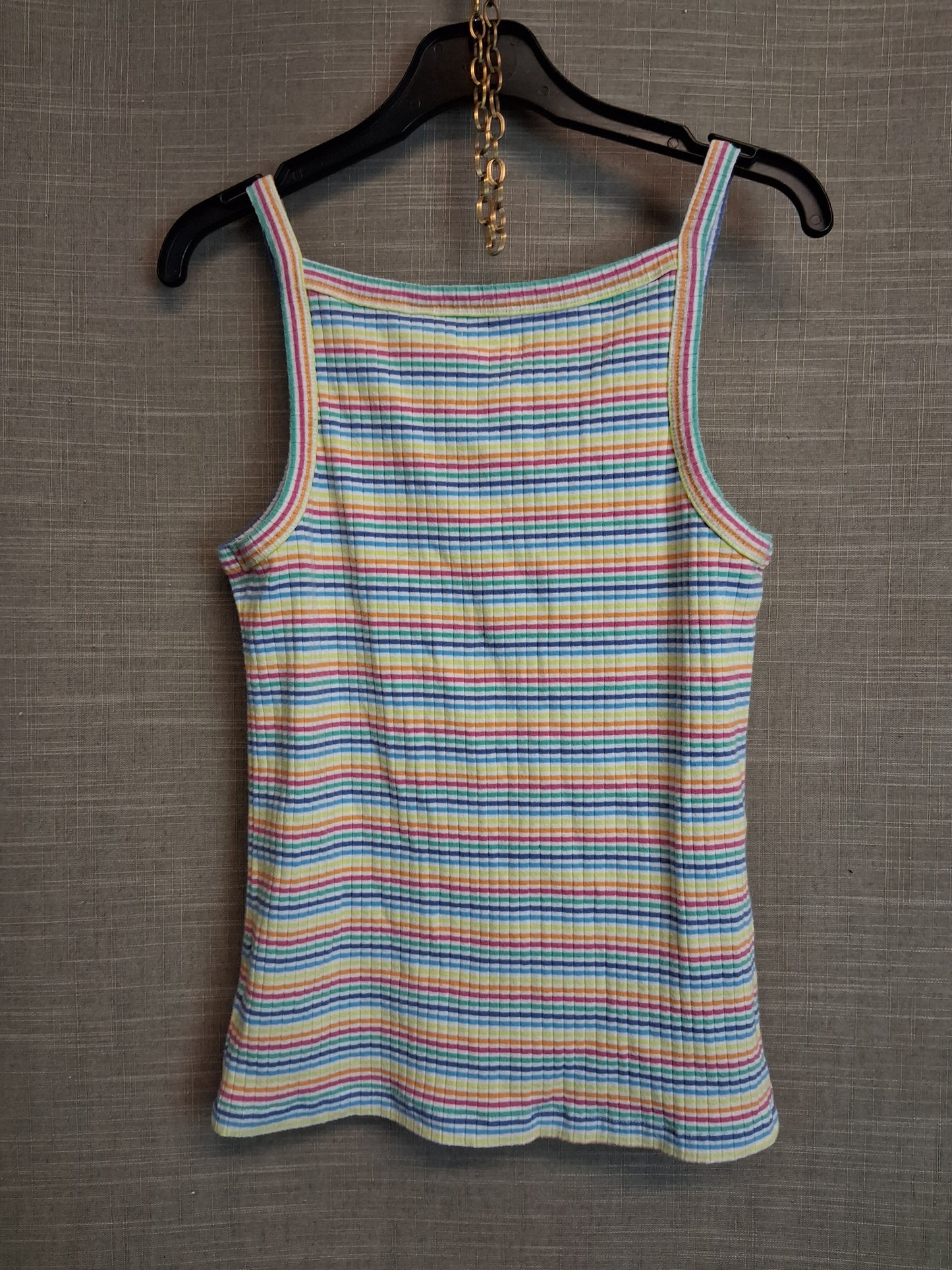 Next Girls Multicolour Striped Vest Tank Top Age 11 Years
