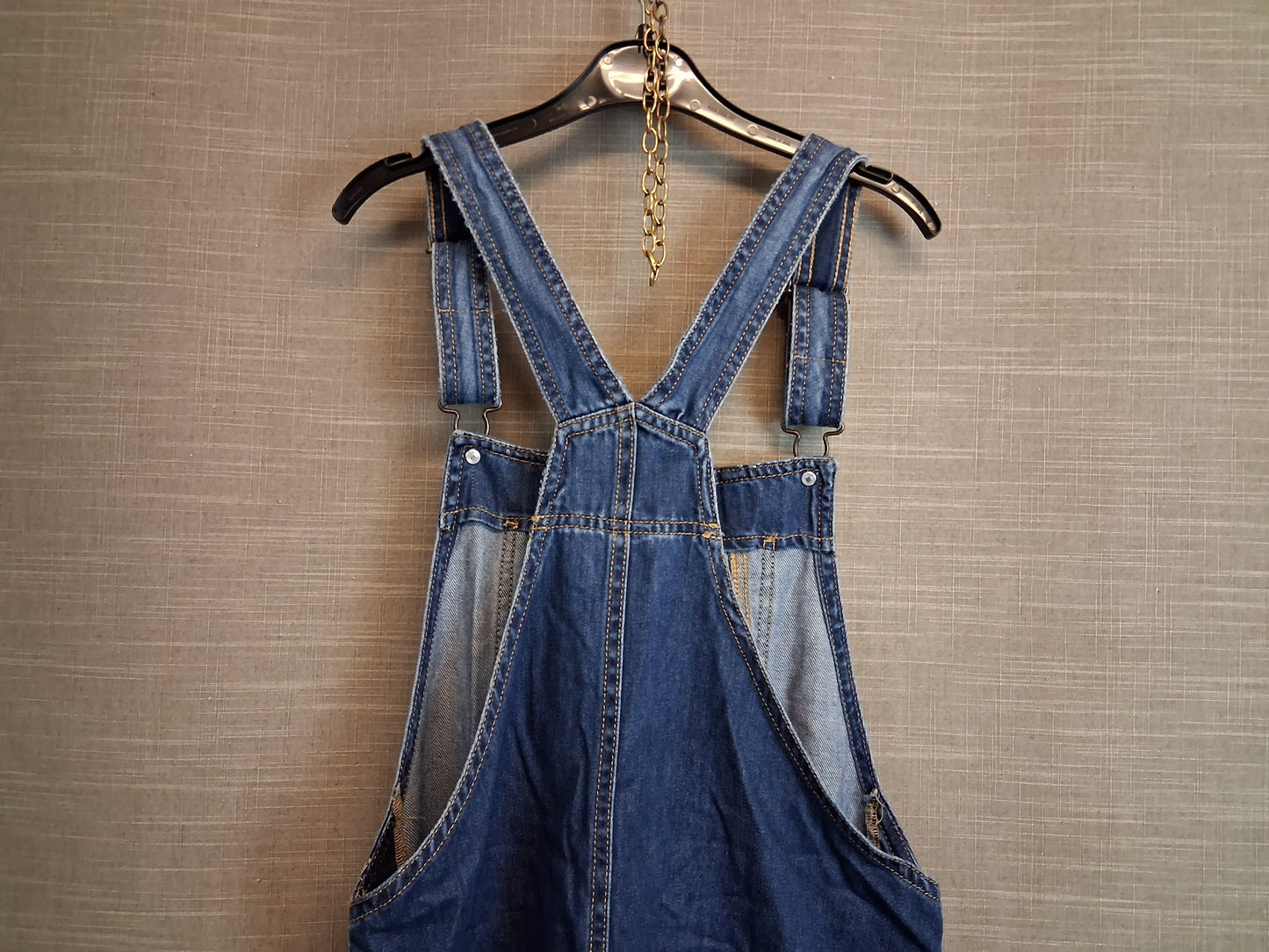 Next Girls Denim Blue Pinafore Dress Age 12 Years