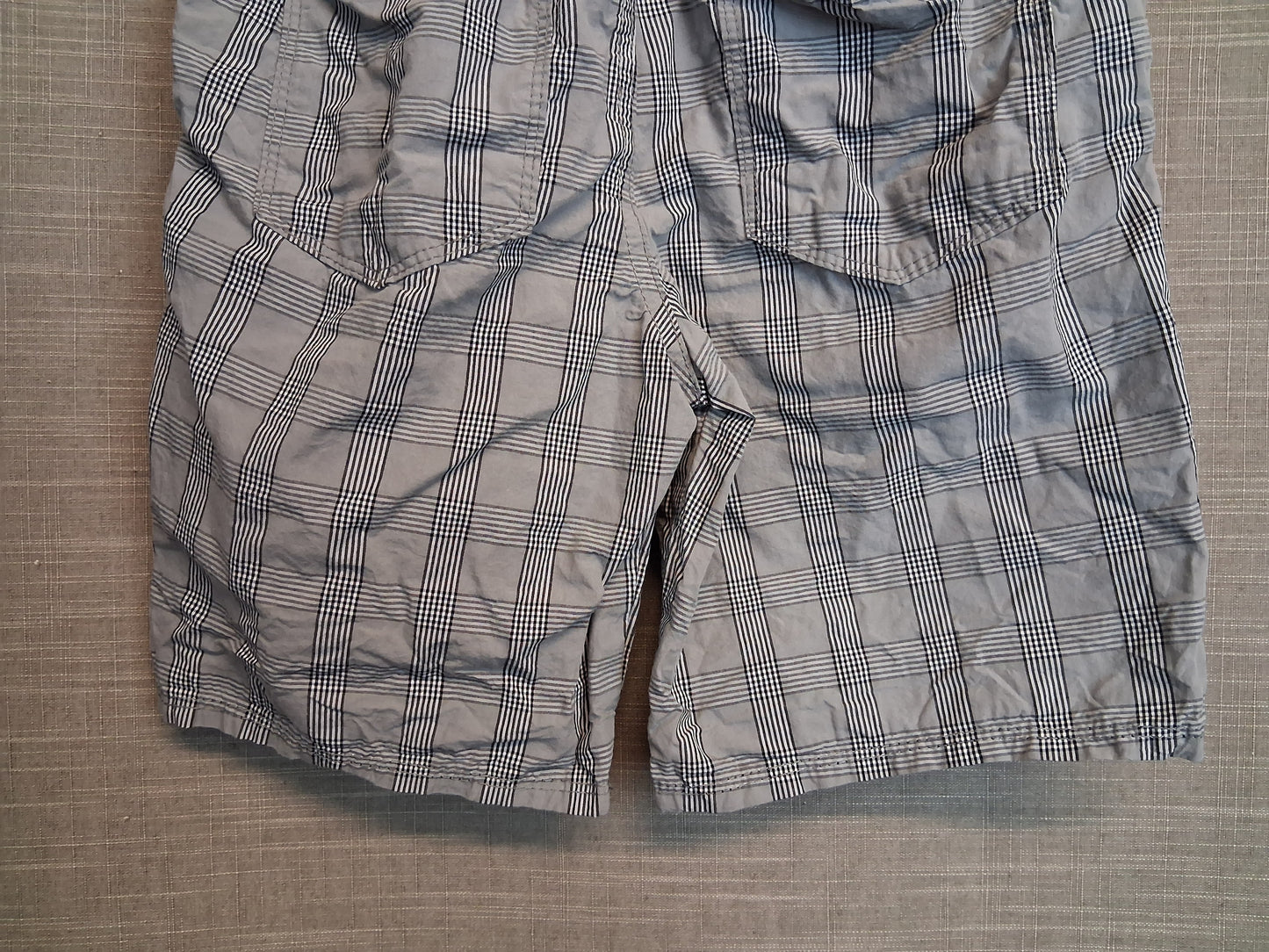 George Boys Check Shorts Grey Age 9-10 Years