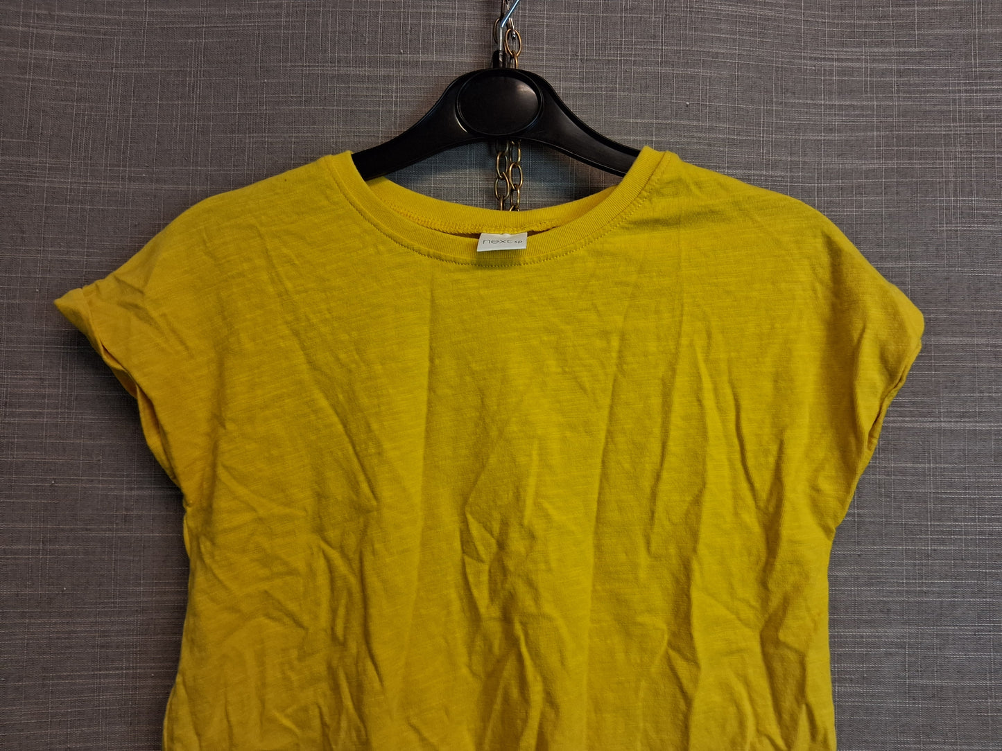 Next Girls Yellow Tie Front Cap Sleeve T-Shirt Age 4-5 Years